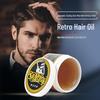 Retro Hair Oil: Light Fragrance Styling Pomade for Slicked-Back Hairstyles - Odorless Moisturizing Men's Hair Wax Gel.
