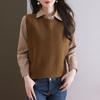 Women's Wool Knit Vest - 2025 Autumn/Winter New Style, Versatile Sleeveless Sweater with Shirt