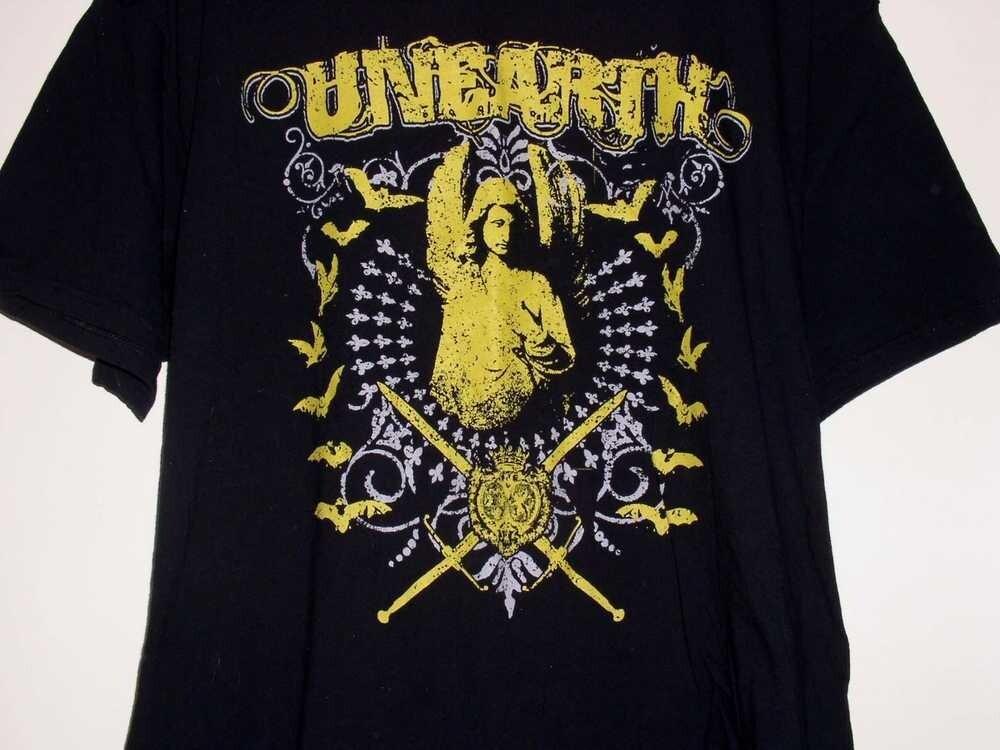 Vintage Unearth Band Concert Cotton Full Size Unisex T Shirt BT897 Unisex T-Shirt L