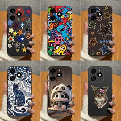 Für Tecno Spark Go 2024 Spark 9 8 7 Pro 6 5 Air 4 Handyhülle Süßes Tier-Cartoon Weiches Mattes Silikon Hohe Qualität Stoßfest Anti-Fingerabdruck Bumper