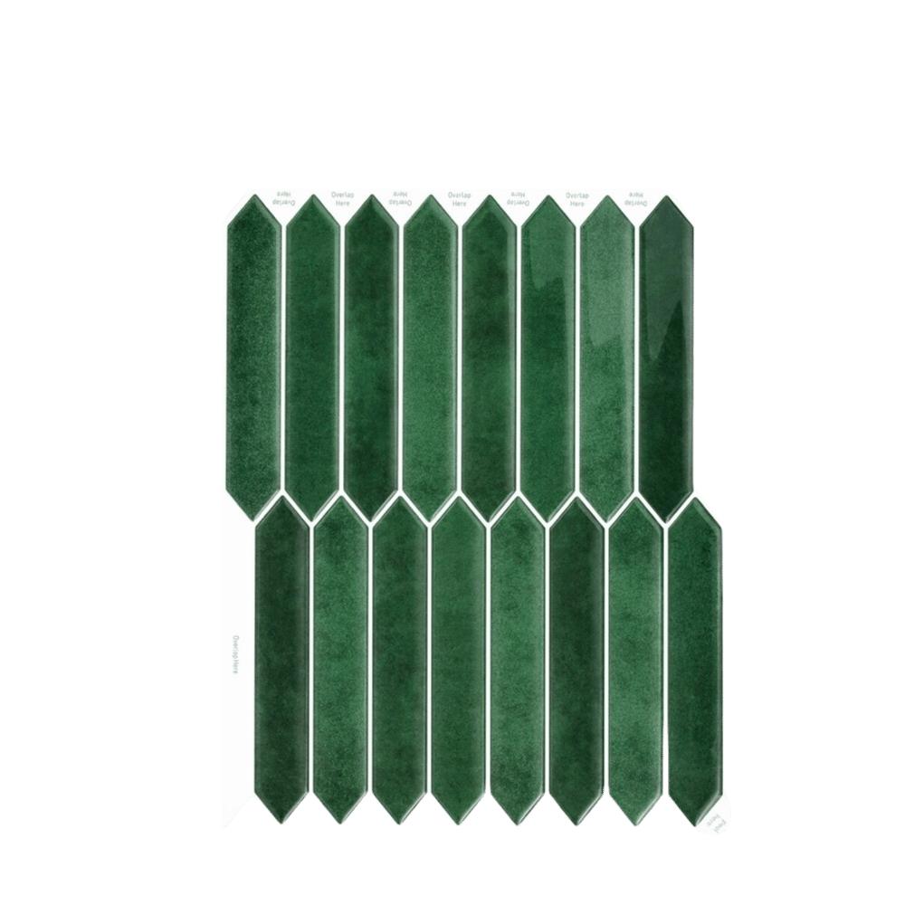 

1 шт. Декор інтер єру Довгий шестикутник 3D Настінні панелі Самоклеючі Геометрична плитка для фартуха 28,95x22,86 см 3D Декоративна плитка