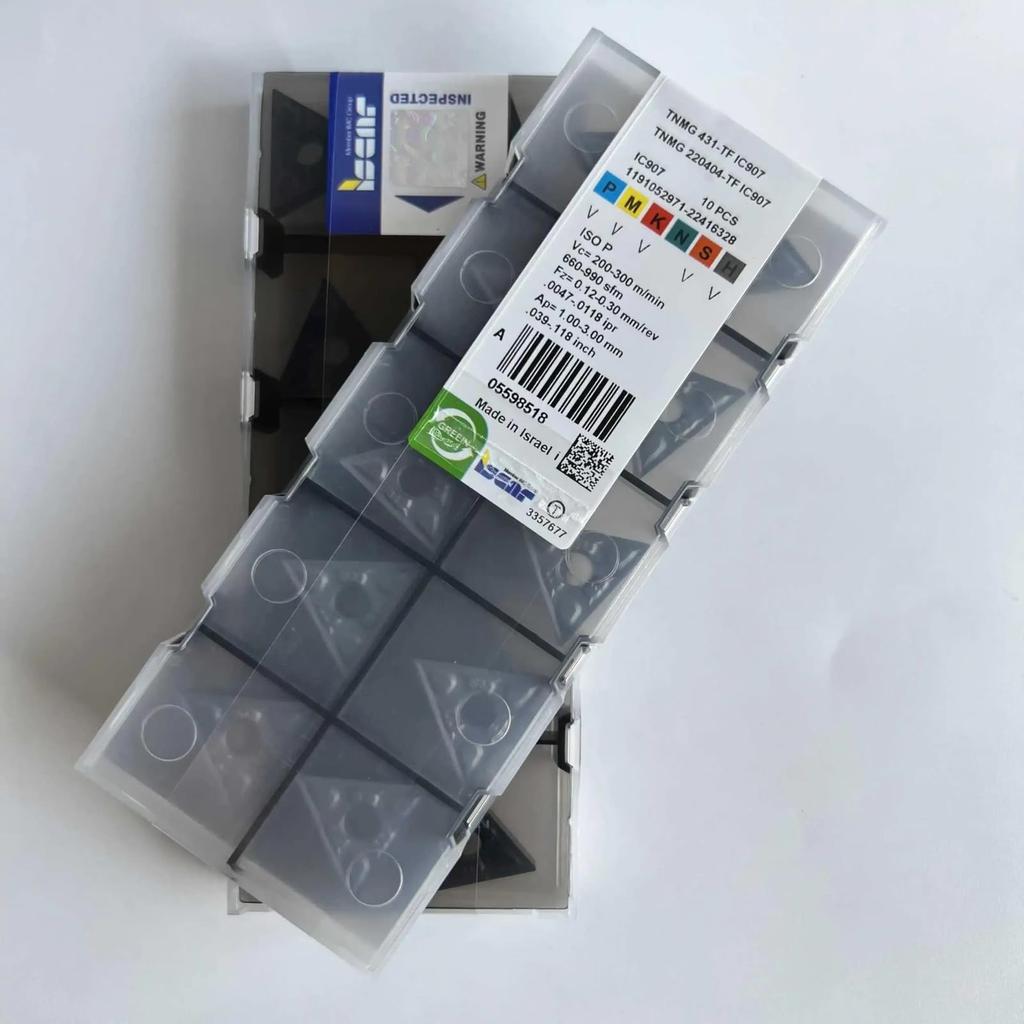ISCAR / TNMG220404-TF IC907 /Industrial indexable Carbide Inserts 10 PCS