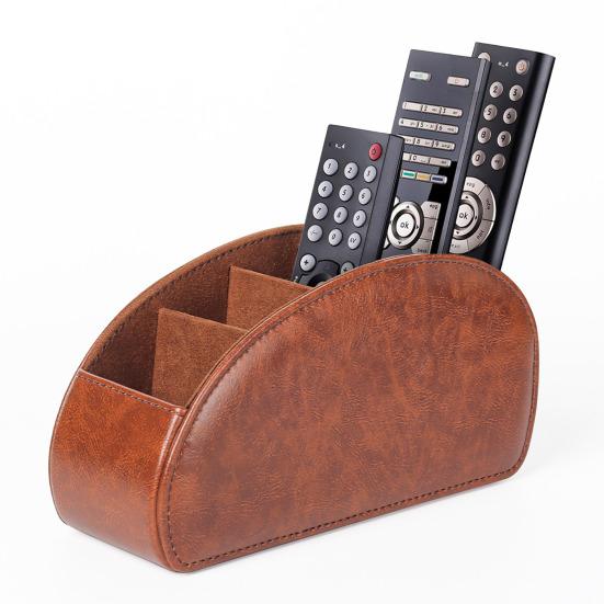 Remote Control Holder Storage Box with 5 Compartments Large Capacity Remote Control Storage