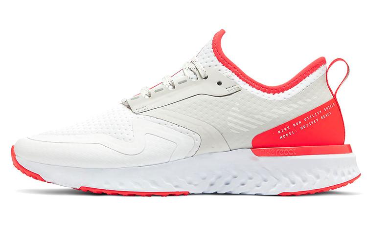 Nike Odyssey React 2 Shield White Laser Crimson Women s BQ1672-100 37.5