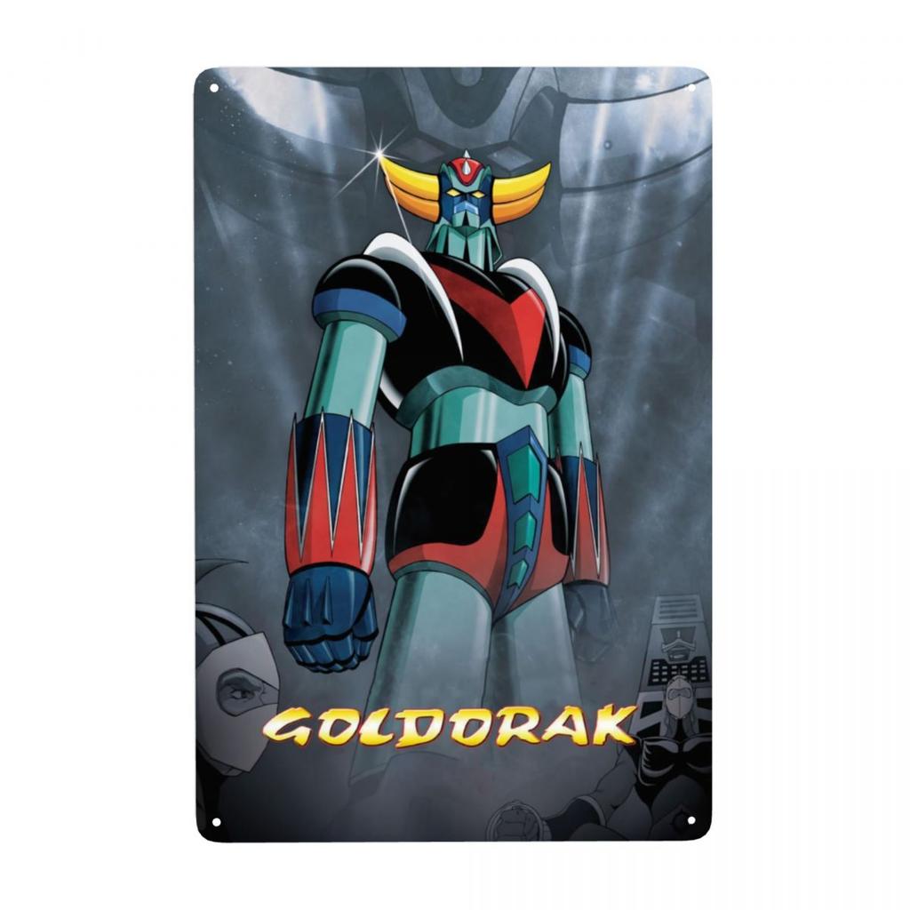Segno Metallica Retro Goldorak Grendizer Actarus Personalizzato Robot UFO Goldrake Targhe in Latta Decorazioni Murali Ristorante Decorazioni Arte