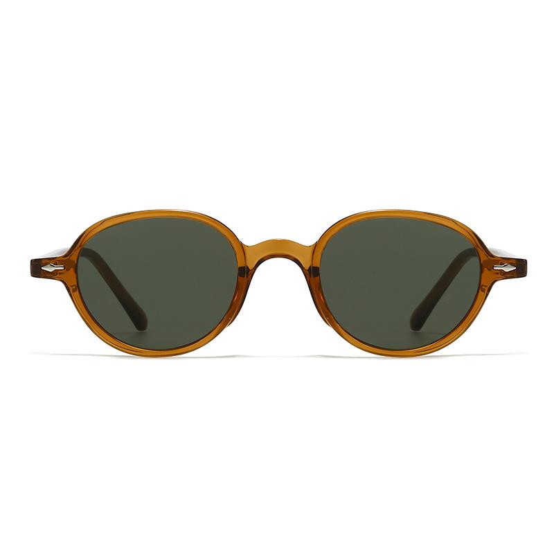 New Retro Acrylic Oval Sunglasses for Women Men Unisex Driving Fashion Cross-Border Shades 280069