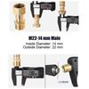 2 Pcs M22 14mm Connection Quickly Connect Pressure Washer Adapter Fitting