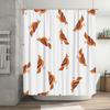 Fashion Bathroom Shower Curtain Set Colorful Chicken Print Waterproof Fabric Decorative Home Decoration