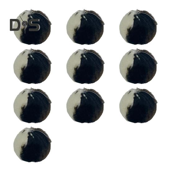 

10 шт., рождественские шары с рисунком коровы, искусственный мех, коровий шар, подвесное украшение, плюшевые шары, украшение на рождественскую елку для фермерского дома, праздничный декор 10pcs