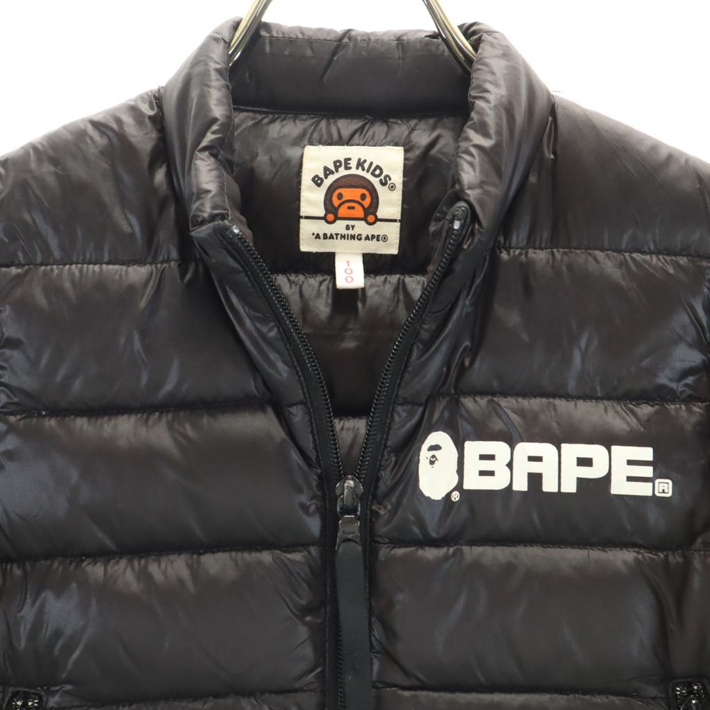 BAPE KIDS Down Jacket 100 Black Aveving Ape Kid's Used