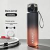 Drop-Proof Gradient Sports Water Bottle - Large Capacity, Portable, Flip-Top Lock, High Appearance Value, Essential Summer Plastic Cup