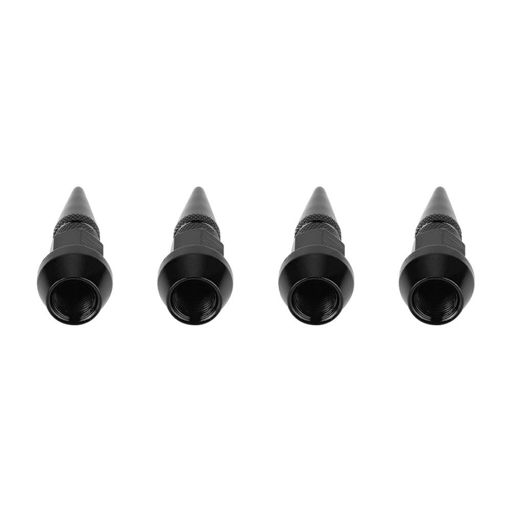 4Pcs Aluminum Alloy Spike Wheel Tire Valve Stem Car Truck Dust Covers Blue