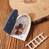 Easy Assemble Miniature Mouse Door Wooden Craft For Childrens Educational Toy And Home Styling