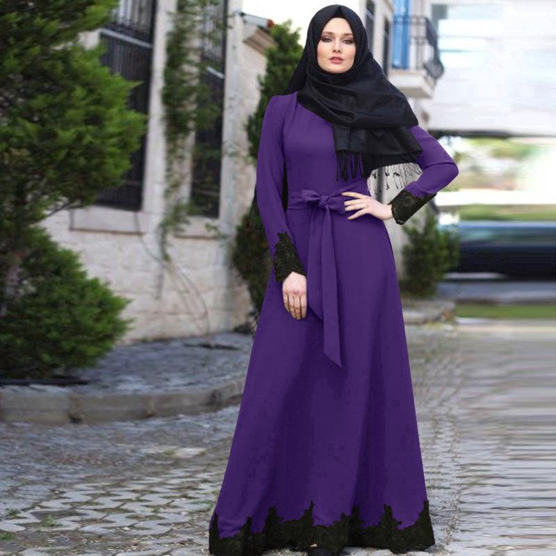 Muslim Islamic Women Long Shirt Dress Turkish Arab Modest Button Abaya Kaftan Muslim Islamic Women Long Shirt Dress Turkish Arab Modest Button Abaya Kaftan