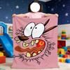 C-Cowardly Blanket For Soft Throw C-Courage the Blanket D-Dog for Picnic Bed Sofa Home Cartoon Bedroom Cozy Warm Comfortable