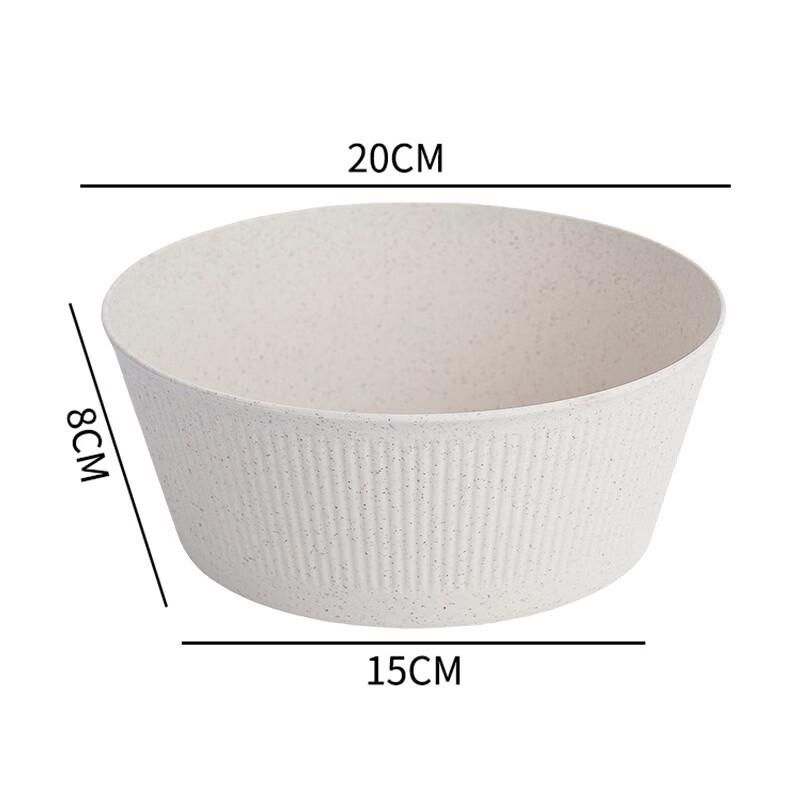 ZISIZ Nordic Vertical Stripe Enamel Bowl Set