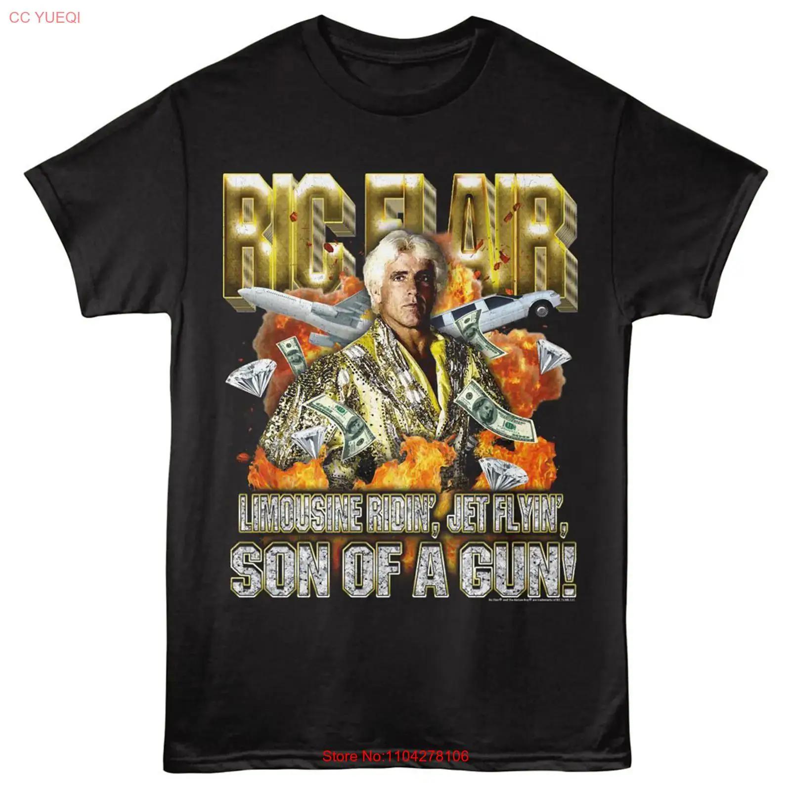 

Ric Flair Limousine Ridin Jet Flyin Son Of A Gun Men s T Shirt Wrestling Legend vintage Washed homme Versatile Unisex 5XL різнокольоровий