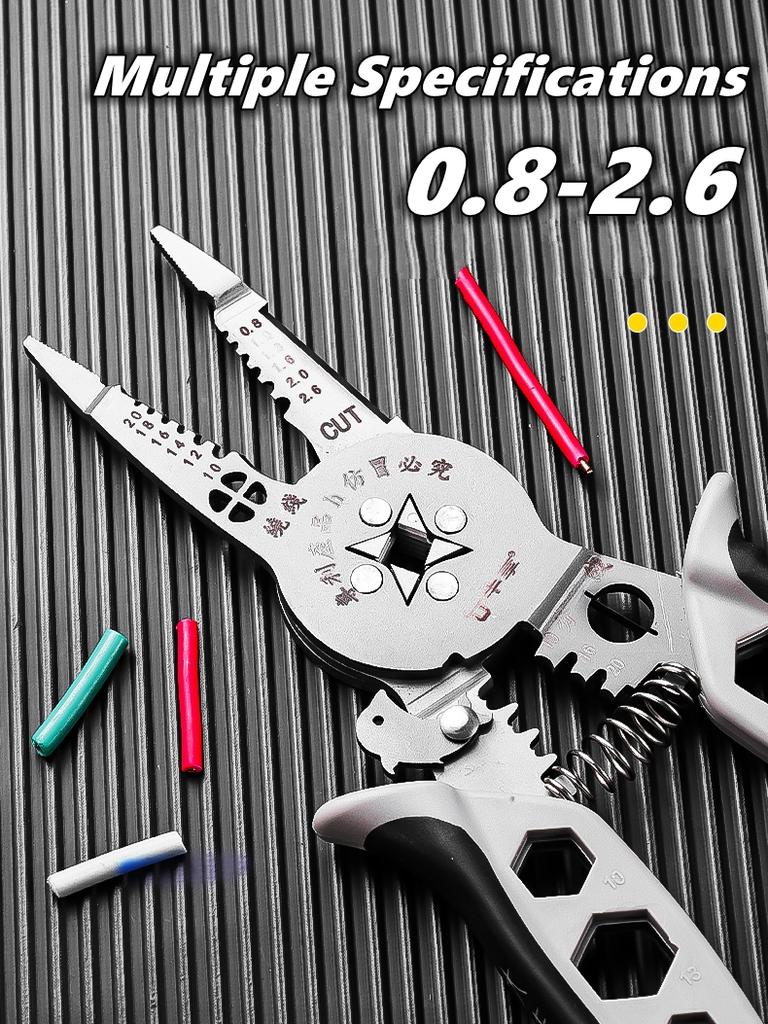 Multi-functionalcrimping Wire Stripper Pliers -Cutter Cable Wire Crimping Electrician Repair Tools Wire Stripper Tool hand tools