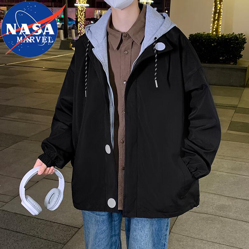 

NASA MARVEL Men s Hooded Casual Jacket 3XL