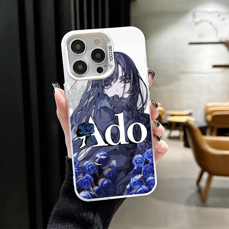 Ado Cartoon K-Kyogen X Uta Soft Phone Case for iPhone 15 16 17 Pro Max 17Air 16E 14 Plus 13 12 Mini Shockproof Cover Back Shell iPhone 14 Pro