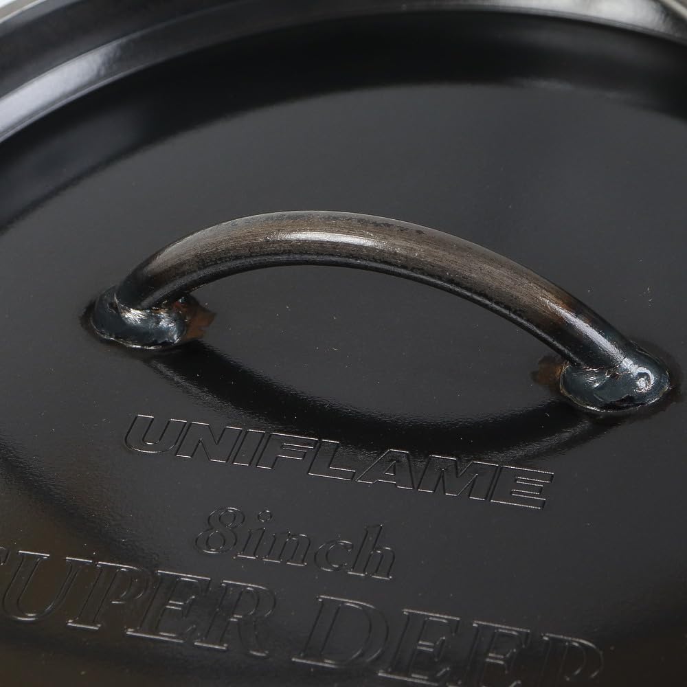 UF 8-Inch Dutch Oven Cast Iron Cooking Pot with Lid and Handle