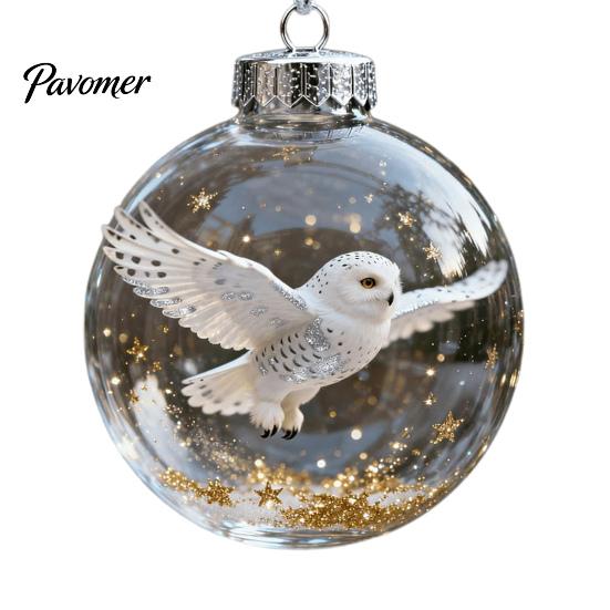 Collectible Bird Glass Ornaments Nature Faux Crystal Ornament Handmade 3D Warmth And Meaning Set Clear Plastic Christmas Ball Holiday Decor Loved One