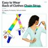 Metal Hook Zipper Pull Helper Adjust Strap Back Zipper Puller  Back Dress Zipper