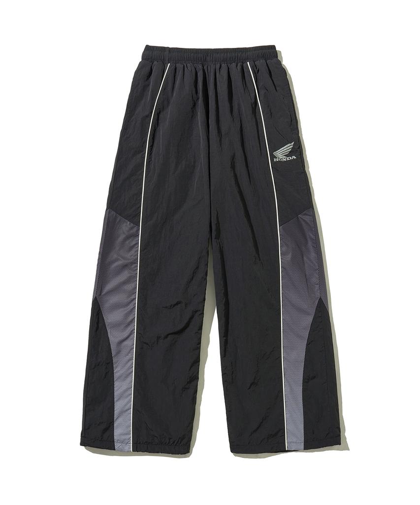 PHYPS MOTORCYCLE Speed Track Solid Nylon Pants Black