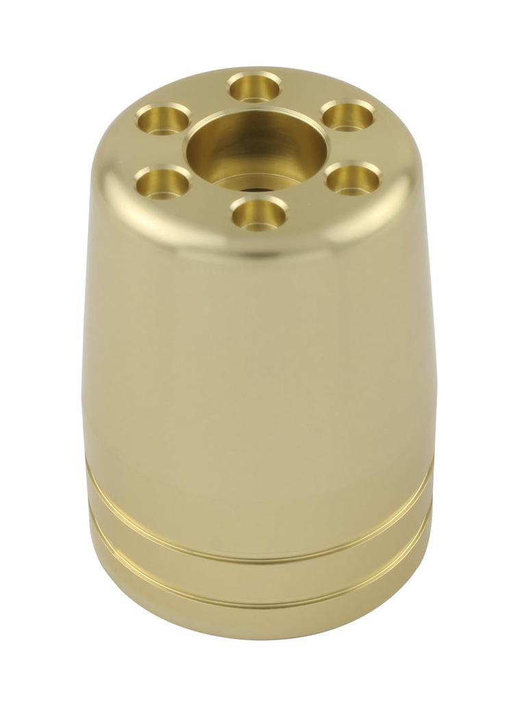 POSHFAITH Motorsykkelrekvisita Ultra Heavy Bar End Reparasjon Ytre deksel Kun M8 Type 1 Del Champagne Gold 031879-CG-10