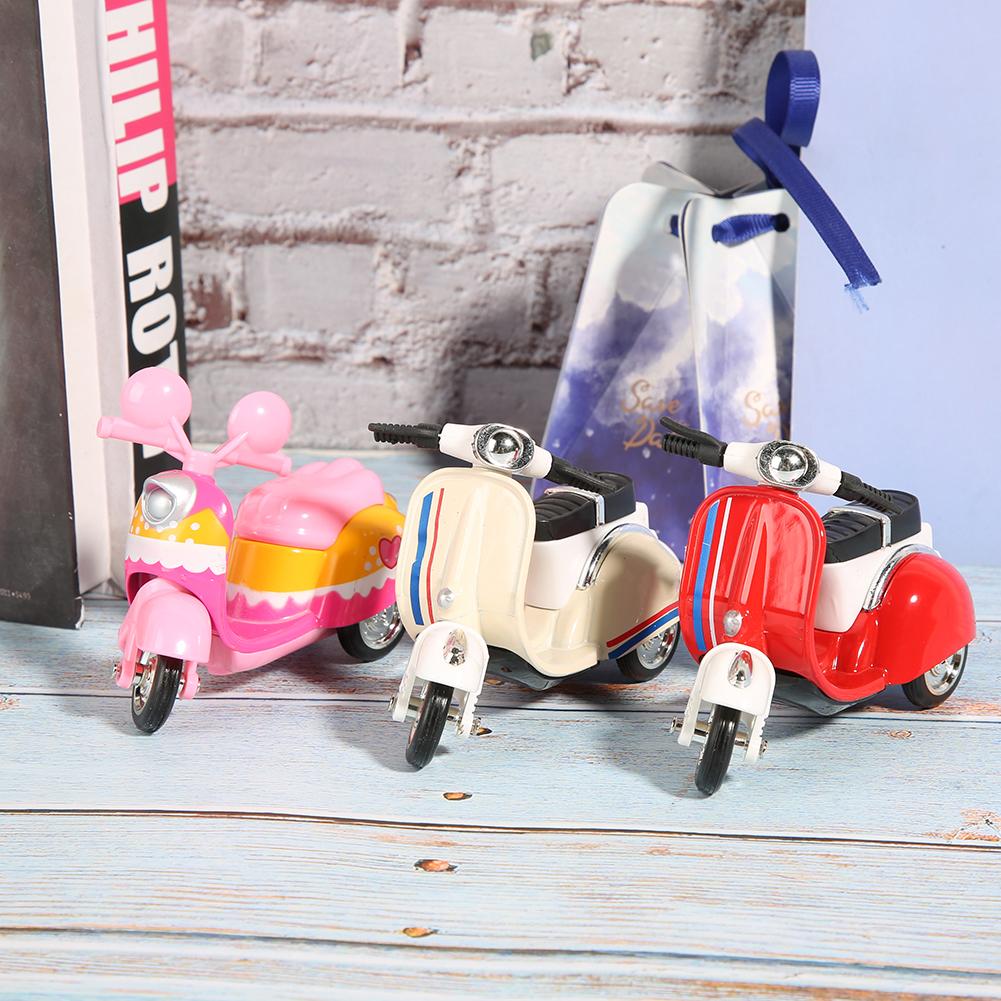 3 Stück Legierung Damen Motorrad Modell Hochsimulation Kinder Rückziehfahrzeuge Spielzeug