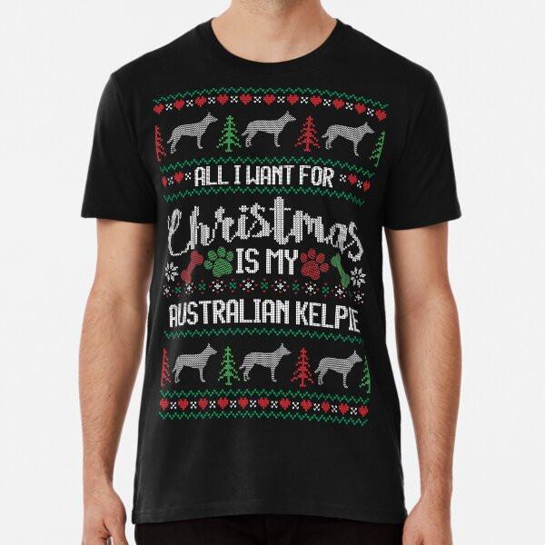 Australian Kelpie Christmas sweater Ugly Australian Kelpie sweater Australian Unisex T-Shirt XXXXL