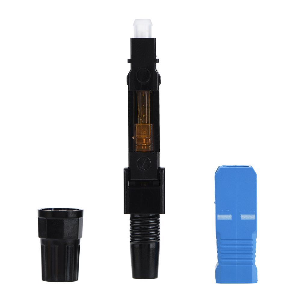100pcs SC Single Mode Fiber Optic Quick Fast Embedded Connector Connecting Adapter for FTTH