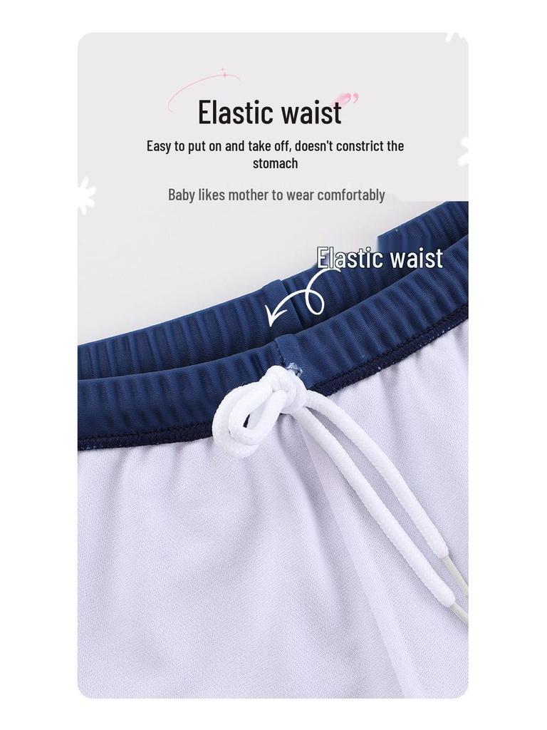 Boys' Cartoon Panda Two-Piece Swimwear Set with Cap