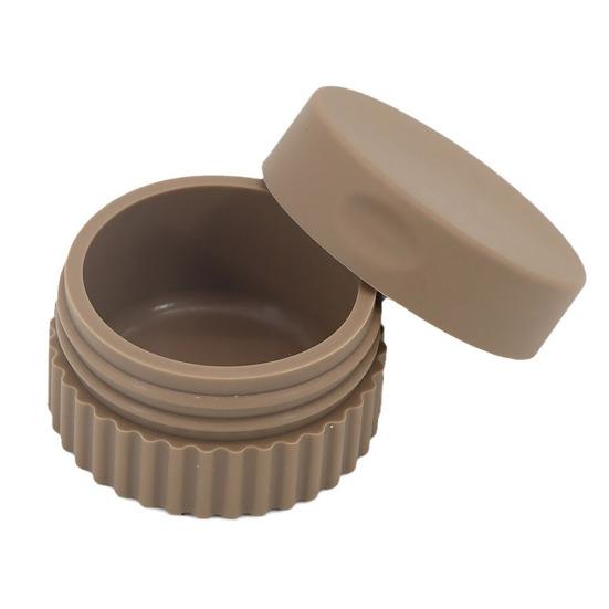 

Коробка для хранения Компактная коробка для упаковки косметических ювелирных изделий Многоцелевой мини-силиконовый чехол для хранения для путешествий коричневый