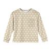 Girls' Long Sleeve Blouse - Round Neck Soft Waist Tunic