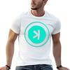 2024 summer t shirt KASPA Coin T-shirt edition korean fashion plain black short sleeves pure cotton tops streetwear