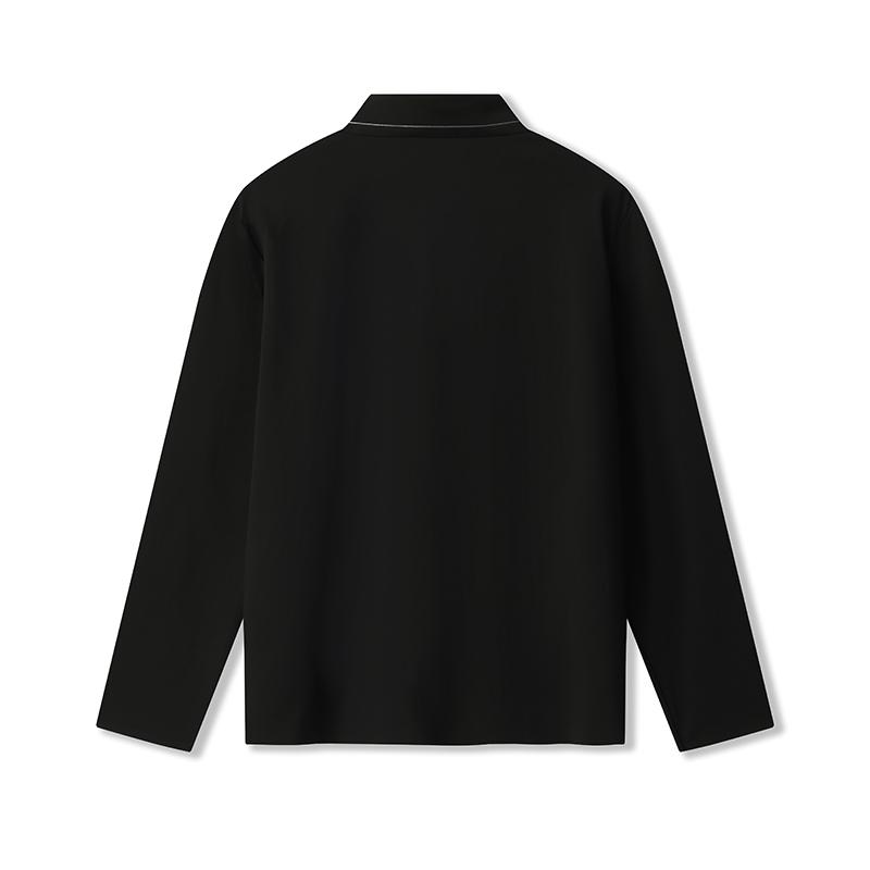 New FILA Polo Shirts Men's Jet Black BK F11M532202F-BK