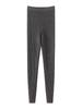 Women's Autumn & Winter Cashmere Knit Base Layer Pants - Soft, Comfortable, Warm, Solid Color, Striped Versatile Fashion.