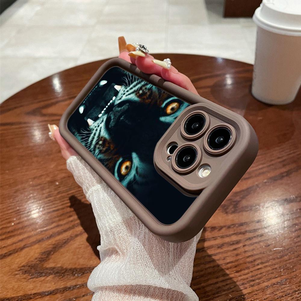 N96 Design cu ochi de tigru Huse pentru telefoane Soft Angel Eyes pentru iPhone 15 14 12 11 Pro Max 13 mini 7 8 6S Plus XS Max XR SE Husa de protecție antișoc