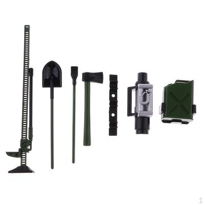 1:10 Scale Tools Kit Tank Ax And Lifting Decorations for RC Climbing