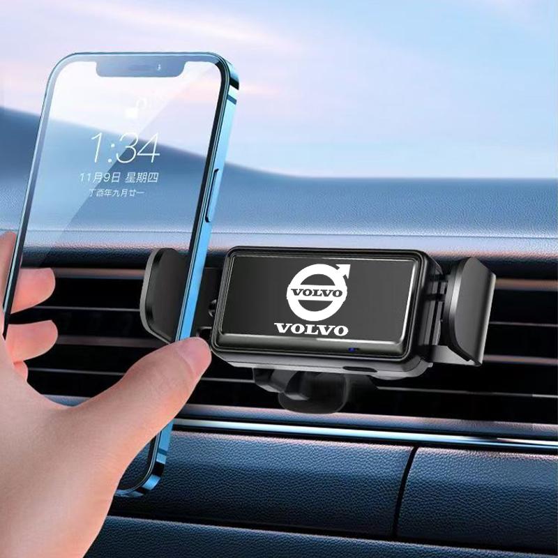 Car Electric Phone Holder Auto Clamping Air Vent Mount Stand GPS Support for Volvo RDESIGN S60 S90 XC40 XC60 XC90 AWD Accessorie