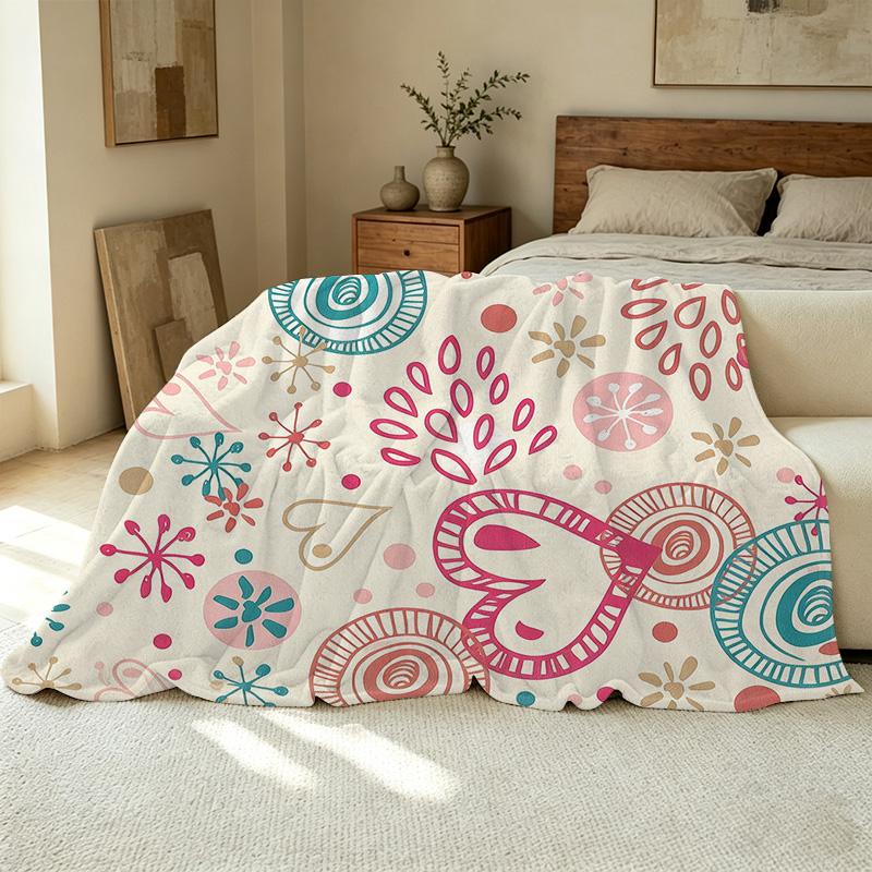 Lightweight Soft Flannel Blanket - Versatile Minimalist Design, Cozy Warm for Home, Perfect for Christmas & Halloween