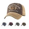 Vintage Washed Cotton Baseball Cap With NYS Embroidered Lettering Curved Brim Sun Hat Men Women