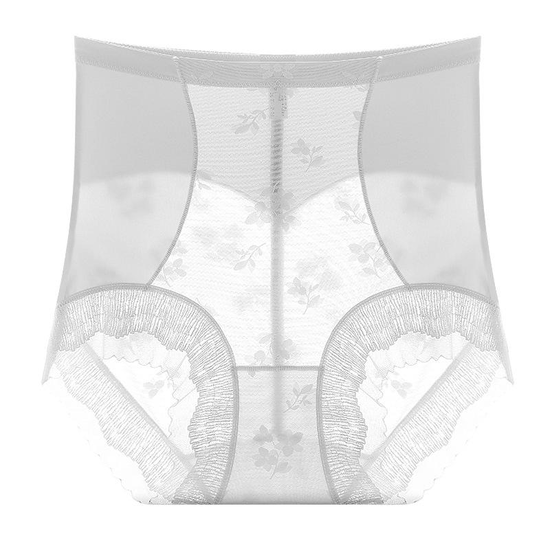 High Waist Tummy Control Lace Panties - Sexy Hip Lift, Mulberry Silk, Antibacterial Crotch, Women's Shapewear