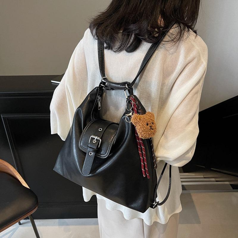 Retro commuter tote bag women's new versatile large-capacity shoulder messenger bag multi-functional backpack