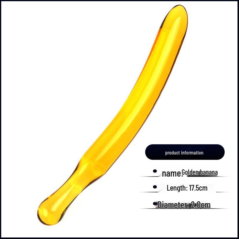 Seven-Color Crystal Glass Cucumber Dildo for Female Simulation and Erotic Insertion