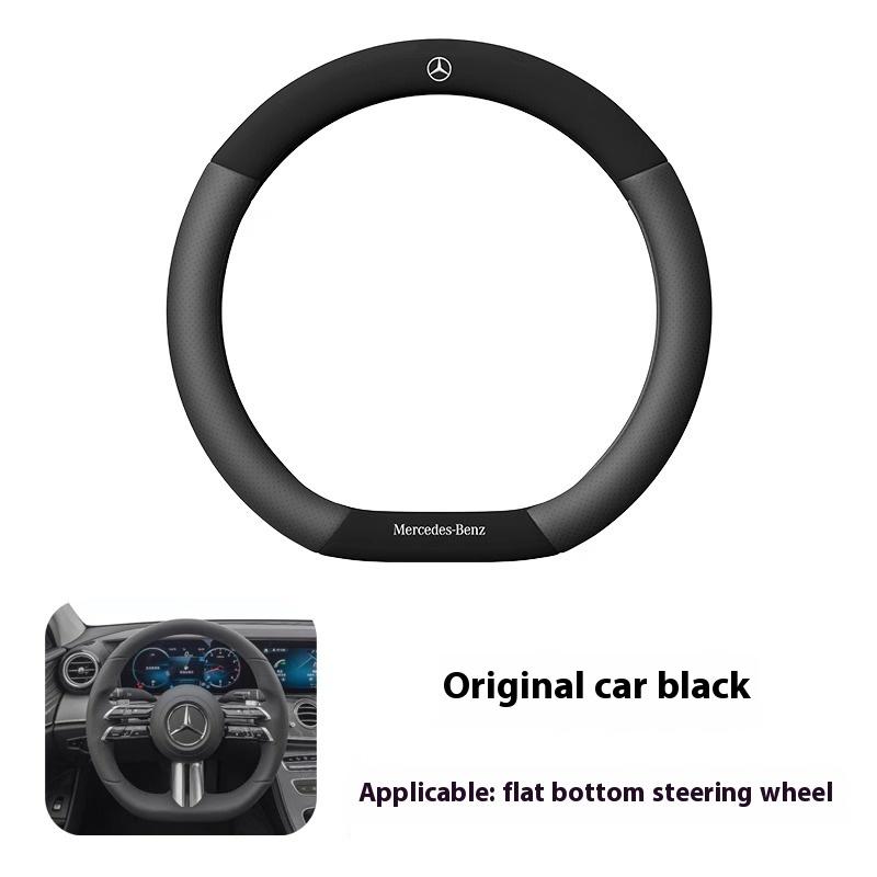 3D ražená kožená potah volantu pro Mercedes-Benz A C E S V Třída AMG GLA GLC GLK Vito SL ML Sprinter SLK Viano