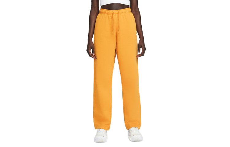 Nike Knitted Sweatpants Women s Light Curry Yellow Thickened Straight Fit Pants DO7574-738 L