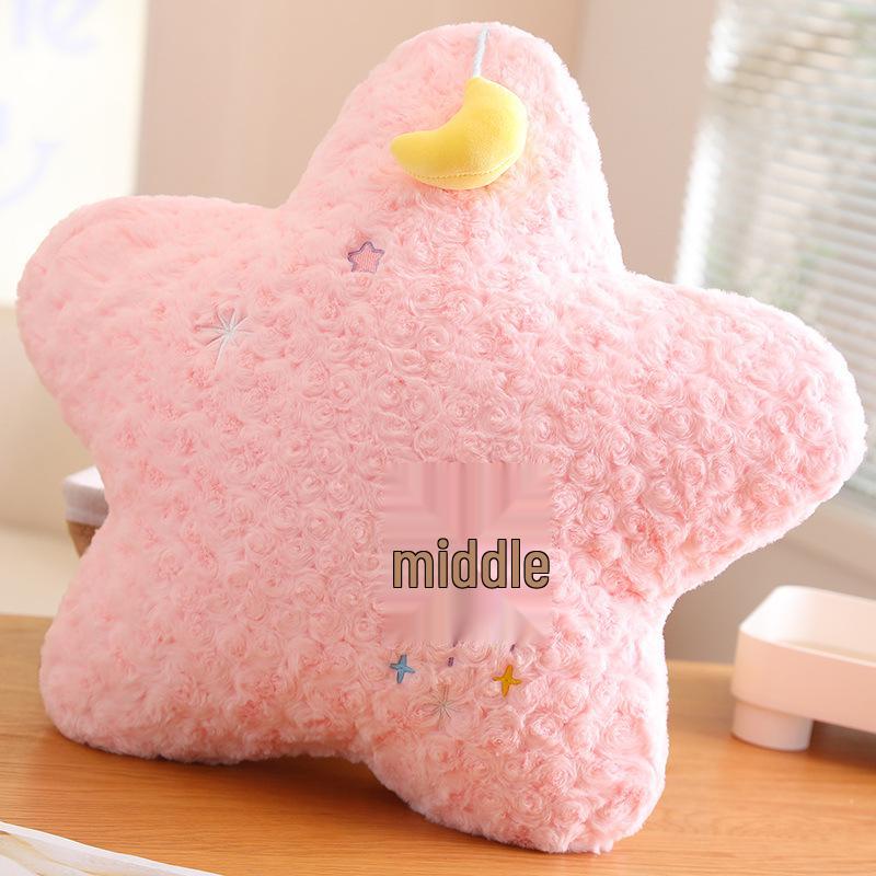 Starry Sky Star Moon Plush Pillow Sofa Cushion - Birthday Gift for Girls