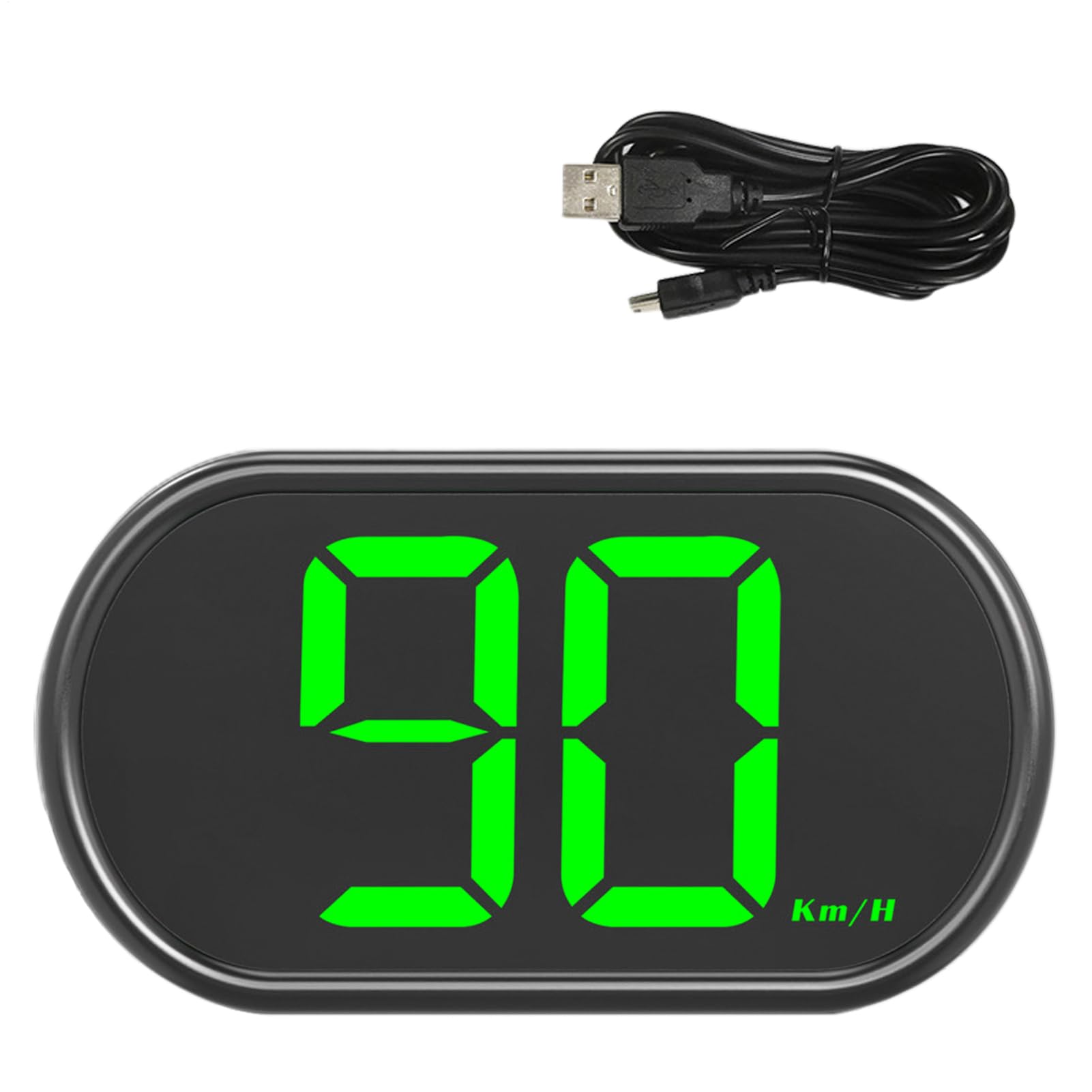 Спидометр для автомобиля, Цифровой спидометр для автомобиля - Цифровой GPS-спидометр - Точный 3,2-дюймовый светодиодный km/hour зелёный